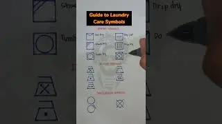 Guide to Laundry Care Symbols #youtubeshorts #learning #tutorial #information #symbols #laundry