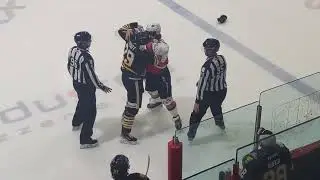 Fight/Bagarre Xavier Pouliot vs Danick Paquette 2 novembre 2025
