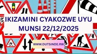 22/12/2025 AMATEGEKO Y’UMUHANDA IBIBAZO N’IBISUBIZO BY’IKIZAMI CY’URUHUSHYA RWAGATEGANYO 🚔PROVISOIRE