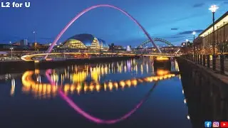 Tilting Opening Millennium Bridge Newcastle Upon Tyne | The 7 Bridges Of Newcastle | Tyne Bridge UK
