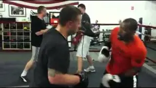 Boxing Focus Mitts With Tracey