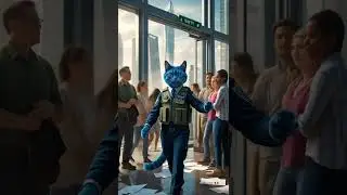 helping a diverse group of civilians exit the building safely  #shortvideo #3danimation #video #chil