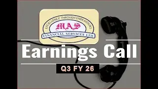 MAS Financial Services ltd Earning call for Q3FY26 #Masfinancialservices
