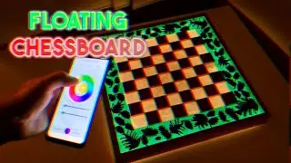 Amazing DIY Floating Chess from Wood and Epoxy Resin with LED
