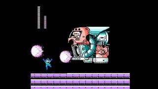 Mega Man 4 - Wily Machine 4 (Wily Castle Stage 3 boss) buster only, no damage, no miss, no slide