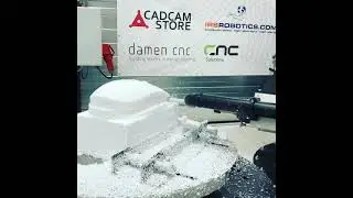 3D robot milling a blow up mouse! Powered by Blueflame3D and SprutCAM