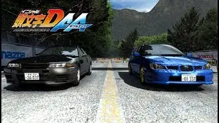 Initial D 6AA | Impreza STi vs Skyline GT-R R32 @ Myogi