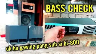 Swabe pala pang Sub si Tosunra BL-800 | BASS CHECK TOSUNRA BL-800 POWER AMPLIFIER LOADED 800W X 2