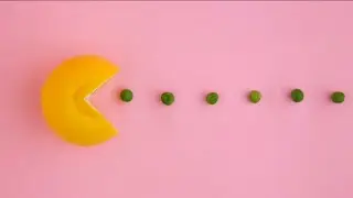 Stop motion animation fruit and vegetables
