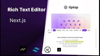 Build a Production-Grade Rich Text Editor with Next.js, Tiptap, TailwindCSS, Neon DB, &  Drizzle
