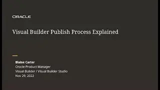 What Really Happens When You Press the Publish Button in Visual Builder Studio?