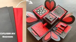 Origami Explosion Box//How to make explosion box//easy to make explosion box #explosionbox #paper