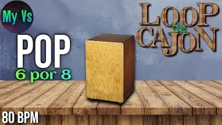📦 LOOP de CAJON [ POP 6 por 8 ] para TOCAR e COMPOR | bpm 80 loop drums