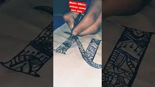 Alphabet Mandala Art /Alphabet N Mandala Art/#drawing #trending #youtubeshorts #viral #shorts