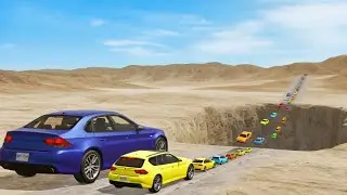 Tiny to GIANT Cars vs Leap of Death | Size vs. Survival | BeamNG.drive