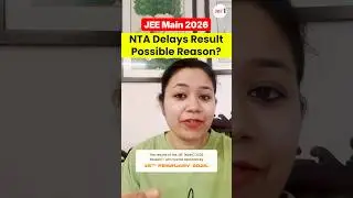 Reason Behind Result Delay in JEE Main 2026 🚨 #jeemain2026 #jee #jeeaspirants #jeeadvance