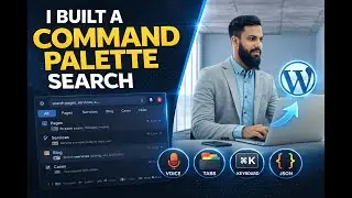 Advanced Command Palette Search System in WordPress (Elementor) | Voice Search + Keyboard Navigation