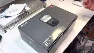 Canon speedlite El-1 flash unboxing