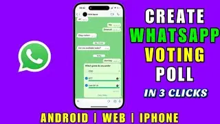 How To Create Voting Poll In WhatsApp Chat or Group Chat!!!