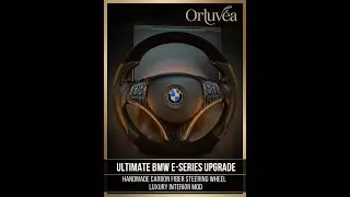Orluv&eacute;a Handmade Carbon Fiber Steering Wheel for BMW E-Series | Luxury Custom Interior Upgrade