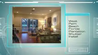 Living Room with Plantation Shutters