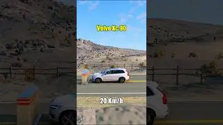 Volvo XC90 Crash Test at Different Speeds 💥🚗 | BeamNG.drive Realistic Test