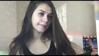 pretty cute girl on webcam