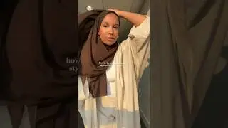 how to a simple hijab style with earrings ✨💖 #hijabtutorial #hijab