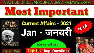 Current Affairs 2021 January | Important Current 2021 Full Month | Monthly Current Affairs | GkTrick