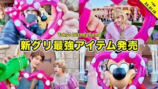 【Vlog】新グリーティング最強アイテムが登場！？ミニパル初日のディズニーランドを１人で満喫！フリグリやパレードなど【混雑状況】
