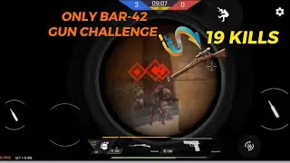 only bar-42 marksman rifle challenge// 19 kills// faug tdm// faug gun challenge// faug tdm mode