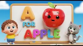 A for Apple 🍎 | ABCD Alphabet Song 🔤 |   Kids Learning Video 🌈✨ | FunJoy TV
