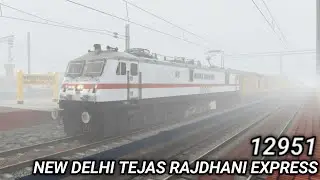 Foggy Morning Run | 12951 Mumbai Central&ndash;New Delhi Tejas Rajdhani |TS Classic#indianrailways