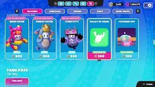 Fall Guys Rhino Racer, Cheese Chaser,  Cyber Kitty Bundle Is Now Available In Item Shop! @FBI