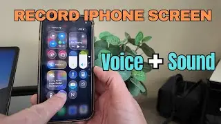 За 15 секунд вы узнаете, как записывать экран и голос на iPhone.