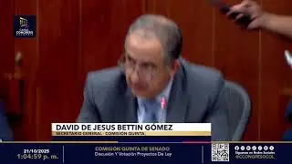 COMISIÓN QUINTA DE SENADO :Discusión Y Votación Proyectos De Ley 21/10/2025