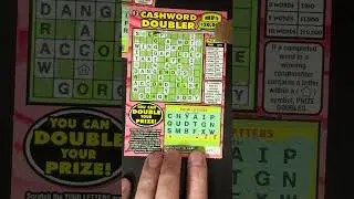 NY SCRATCHER.WINNER $4.CASHWORD DOUBLER. #lottery #1stwinner #scratch #prize #NY SCRATCHER #LUCKY