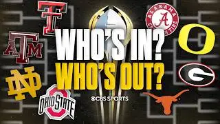 College Football Playoff Rankings Reaction: Who's IN? Who's OUT? | Bracket Prediction