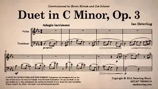 Дуэт скрипки и тромбона до минор, соч. 3