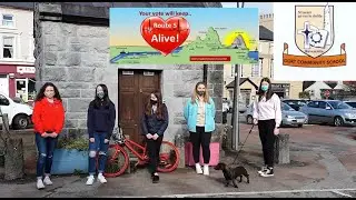 TY students from Gort Community School promoting Red Route 5 Cycle Way