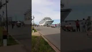 VIKING SUN 🔊🔊🔊 when she leave Aalborg Denmark, summer 2019