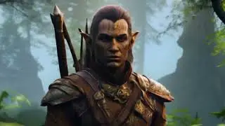 Wood elf warrior male - free footage