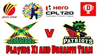 GUY vs SKN, CPL 2018, Match 2 Playing Xi and Dream11 Team