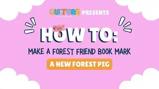 How To: Make a cute pig bookmark | Easy DIY for Book Lovers