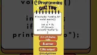 Test Your C Programming Skills: If Statements Quiz #cprogrammingtutorialforbeginners #cprogramming