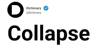 Collapse Meaning In English