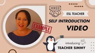 How to make a SELF INTRODUCTION video | Online ENGLISH TEACHER Success! #successful