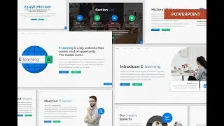 E Learning - Powerpoint Template