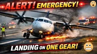 Extreme Landing Only on One Gear 😱 / Airline Commander 