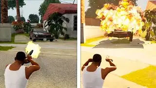 0% vs 100% weapon skill in GTA San Andreas